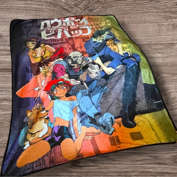 Cowboy Bebop Group CB Sessions Lightweight Ultra Soft Vibrant Throw 42”X60” EUC